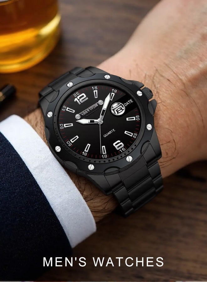 VA VA VOOM Men's Quartz Watch, minimalist and stylish high-end watch, perfect for the sophisticated gentleman. The ideal gift for your boyfriend, father, or brother. - Image 4