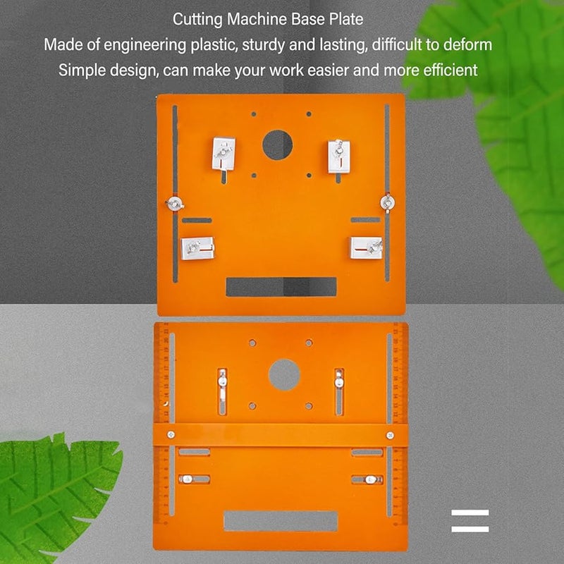 Circular Saw Guide Rail Base Plate 28x25cm Cutting Machine Plate For Trimmer Cutter - Image 4