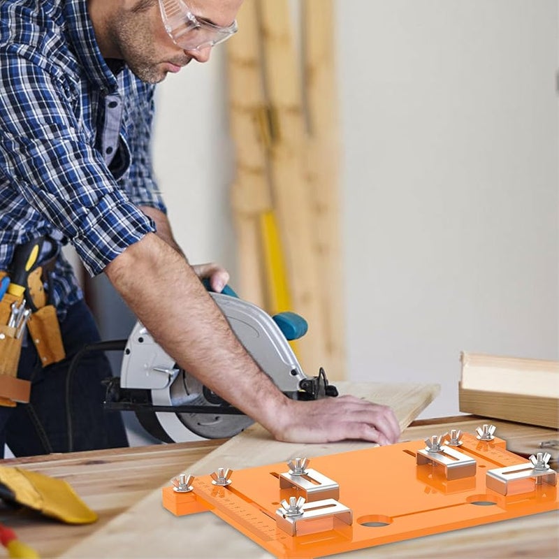 Circular Saw Guide Rail Base Plate 28x25cm Cutting Machine Plate For Trimmer Cutter - Image 5