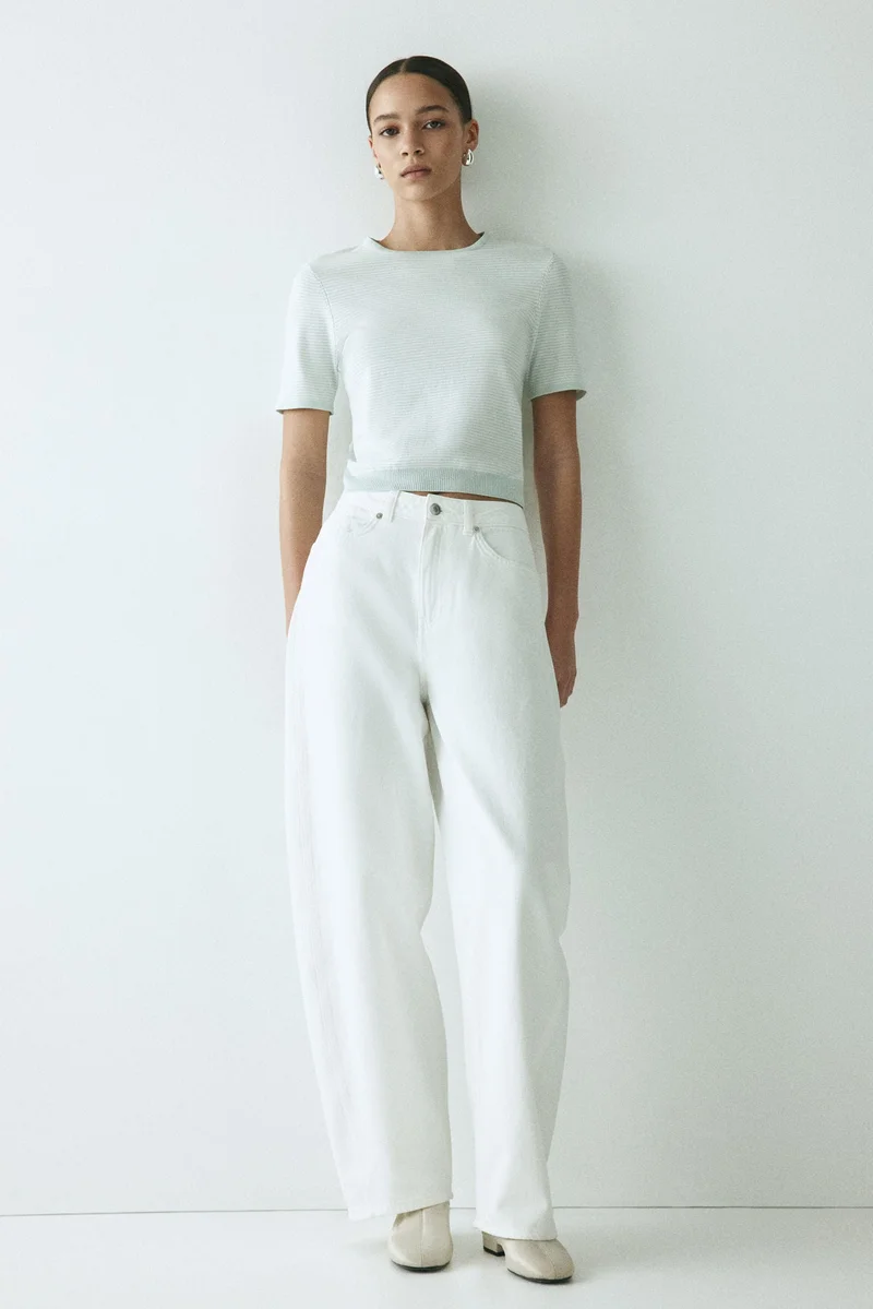 H&M Fine-knit T-shirt