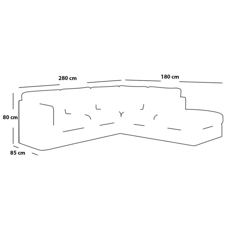 Betak Swedish and mixed wood corner sofa - gray - Image 2
