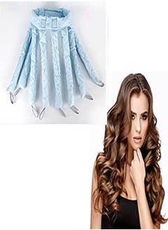 Generic Octopus Heatless Hair Curler, Soft No Heat Hair Curlers, Lazy Hair Curling Rod Headband for Overnight, Comfortable Waves Hair Curlers For Long Hair (Blue), 1 Count 