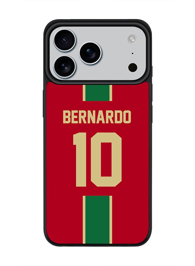 Stylizedd iPhone 17 Pro Max Case, [Compatible with MagSafe] Slim Magnetic cover Phone Case iPhone 17 Pro Max -Football - Portugal,  Bernardo - Image 1