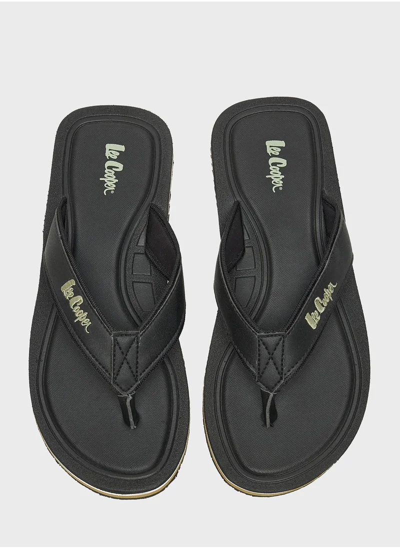 Lee Cooper Logo Flip Flops