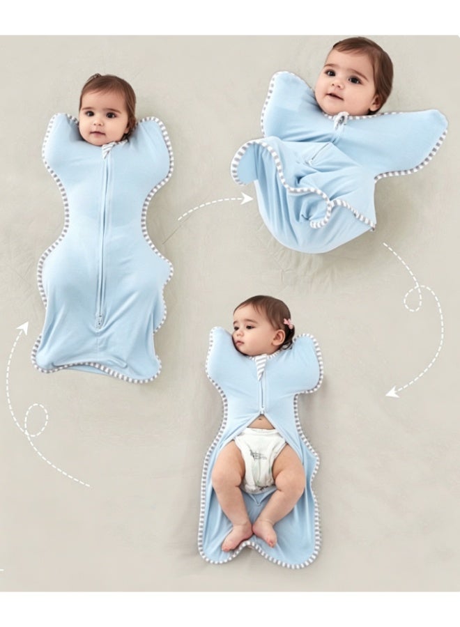 كيس نوم الرضع المضادة للركلة ، لف Swaddle للتنفس مع تصميم السحاب للأطفال - Image 2