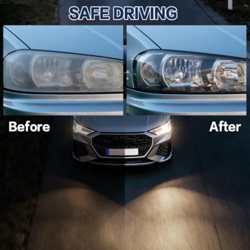 38PCS Car Headlight Restoration Kit, 3 Inch Mixed Sandpaper Set, Headlight Polishing Kit Include Sanding Disc Scouring Pad Polishing Pad for Drill, Universal Car Headlight Renewer Kit - Image 4