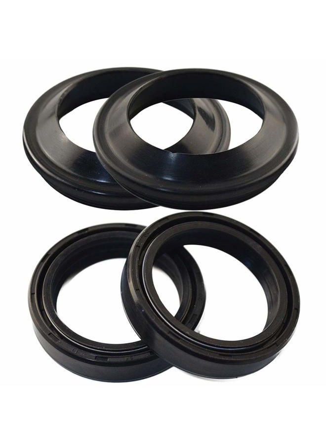 AHL Front Fork Shock Oil Seal and Dust Seal Set Compatible with Honda CRF450R 2002-2008 CRF450X 2005-2009 2012-2013 CR250R 2-Stroke 1997-2007 CRF250R Motocross 47mm 2004-2009 - Image 2