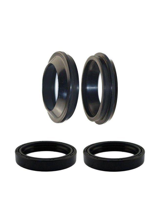 AHL Front Fork Shock Oil Seal and Dust Seal Set Compatible with Honda CRF450R 2002-2008 CRF450X 2005-2009 2012-2013 CR250R 2-Stroke 1997-2007 CRF250R Motocross 47mm 2004-2009 - Image 1