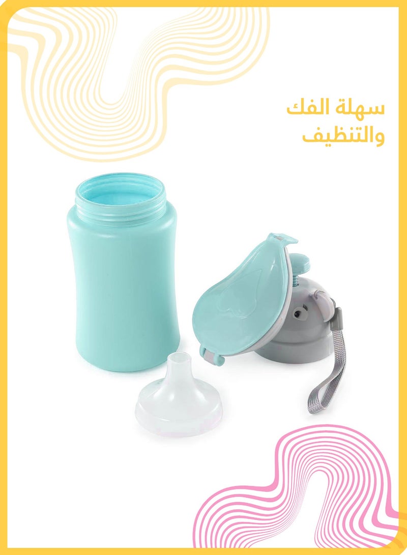 شي آند ليتل زجاجة بول محمولة للأطفال الأولاد 500 مل, مانعة للتسرب, السفر, التخييم, السيارة, التدريب على الحمام (أزرق) - Image 4