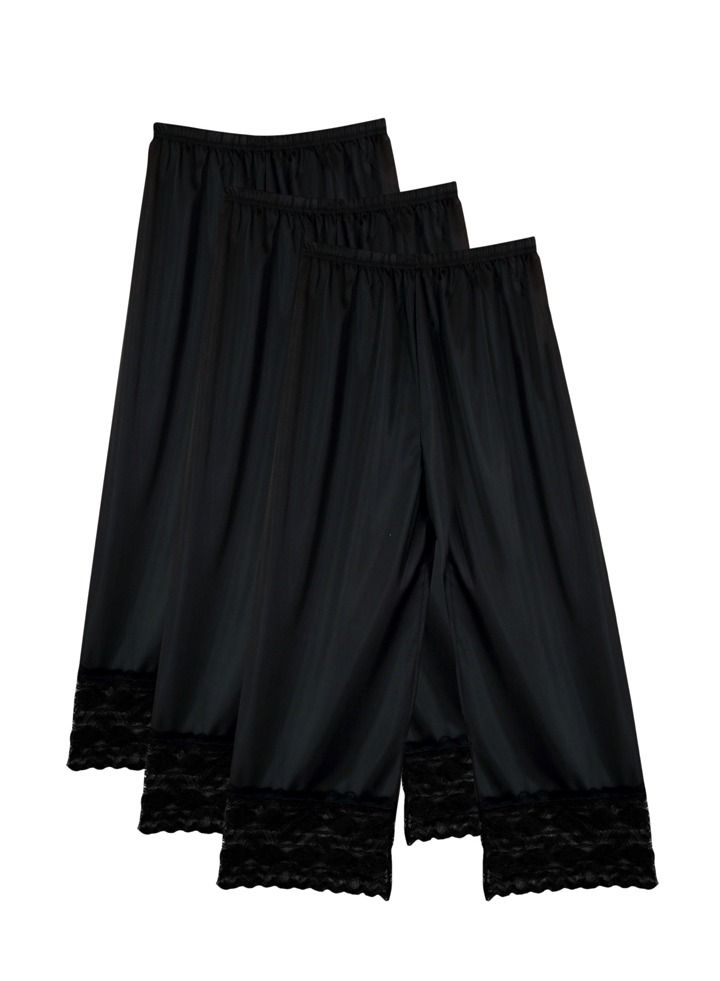 سيتي روز 3- قطع سروال جيب كيلوت نص شلحة نسائي داخلي دانتيل كبير أسود - Image 1