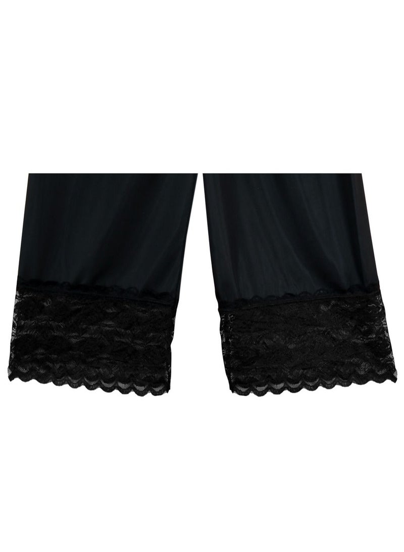 سيتي روز 3- قطع سروال جيب كيلوت نص شلحة نسائي داخلي دانتيل كبير أسود - Image 3