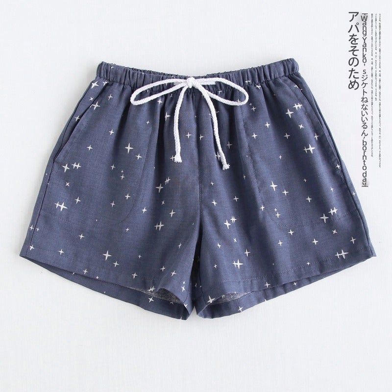 Couple Cotton Star Print Pajama Set - Image 2