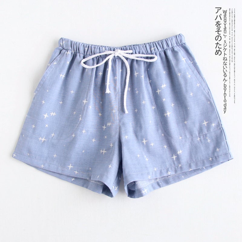 Couple Cotton Star Print Pajama Set - Image 3