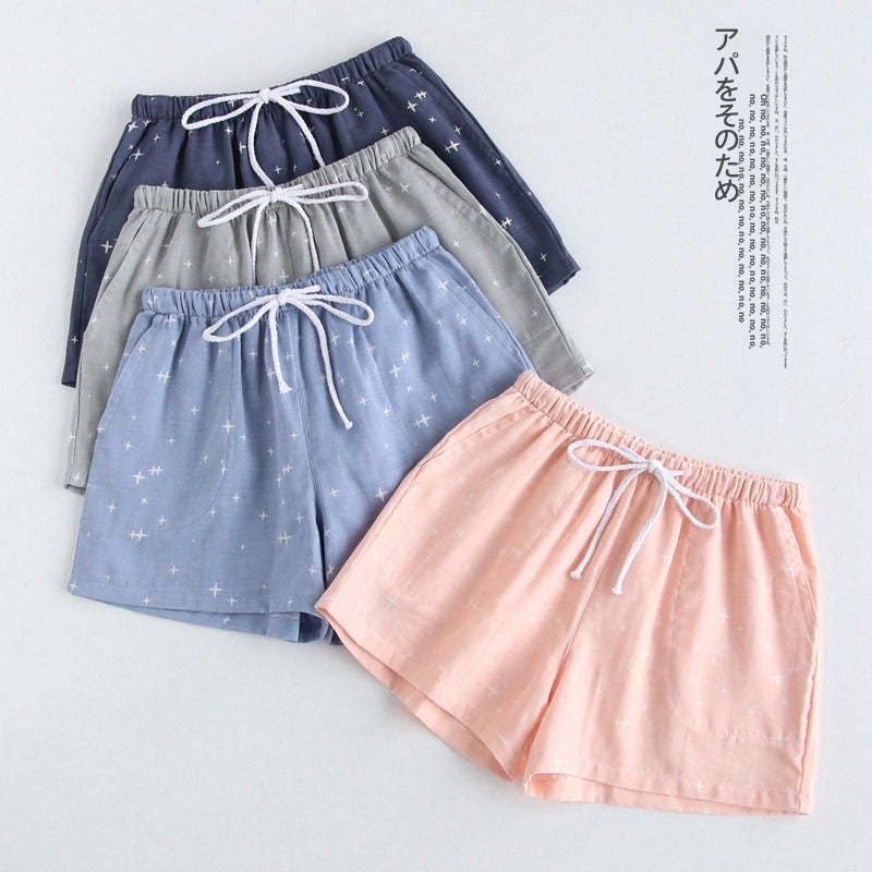 Couple Cotton Star Print Pajama Set - Image 1