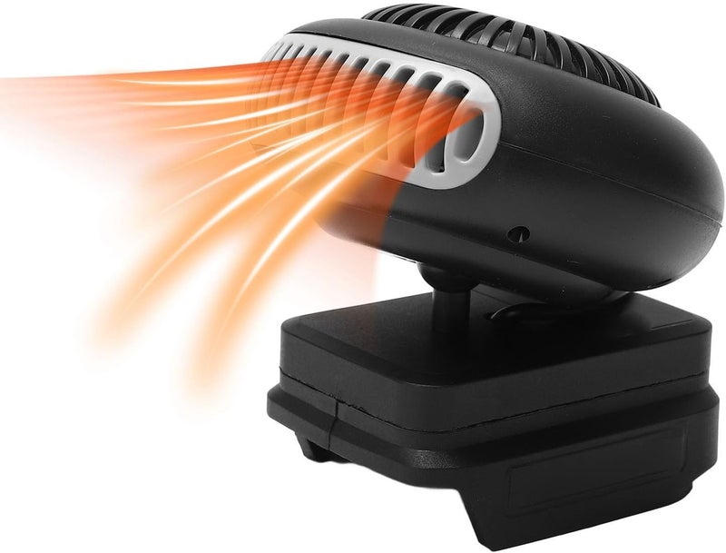 سخان سيارة، 20V 170W سخانات سيارات محمولة للمركبة، سرعتان، سخان كهربائي يعمل بالبطارية مع منظم حرارة، مروحة سخان قابلة للدوران 180 درجة، لـ BL1815 BL1820 BL1530 BL1840 - Image 1