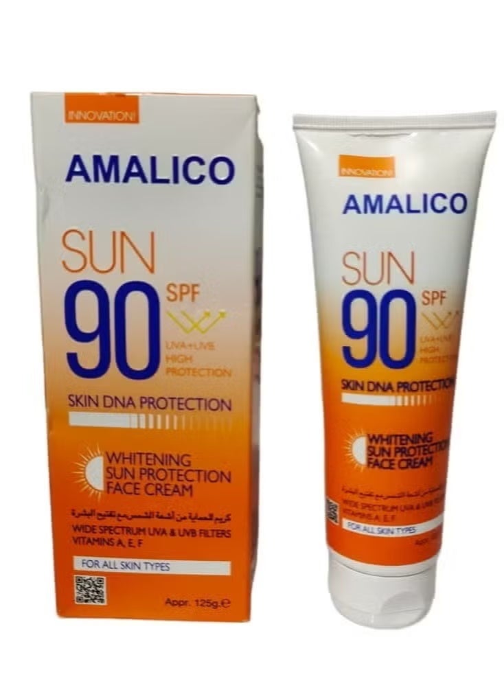 اماليكو كريم تفتيح الوجه للحماية من الشمس بعامل حماية من الشمس SPF90 125 جم