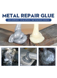 EELHOE Metal Repair Glue，A and B Repairing Glue | Industrial Metal Repair Paste, Heat Resistance, Powerful Metal Mending Agent for Casting Steel, Sand Holes  - Image 2