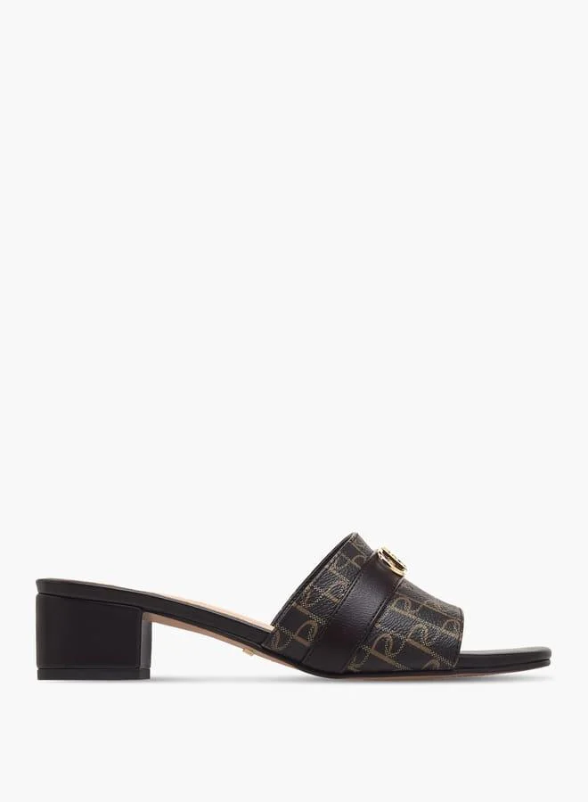 بابريكا صنادل نسائية بنعل سميك وطبعة شعار الماركة سهلة الارتداء