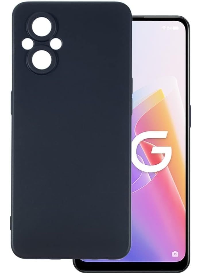حافظة هاتف لحماية أجهزة أوبو الجيل الخامس 5G / أوبو رينو 7Z 5G / أوبو رينو 8Z 5G، حماية فائقة النحافة من السيليكون والبولي يوريثان الحراري الناعم والممتص للصدمات لموبايل أوبو A96 / أوبو رينو 7Z (أسود) - Image 1