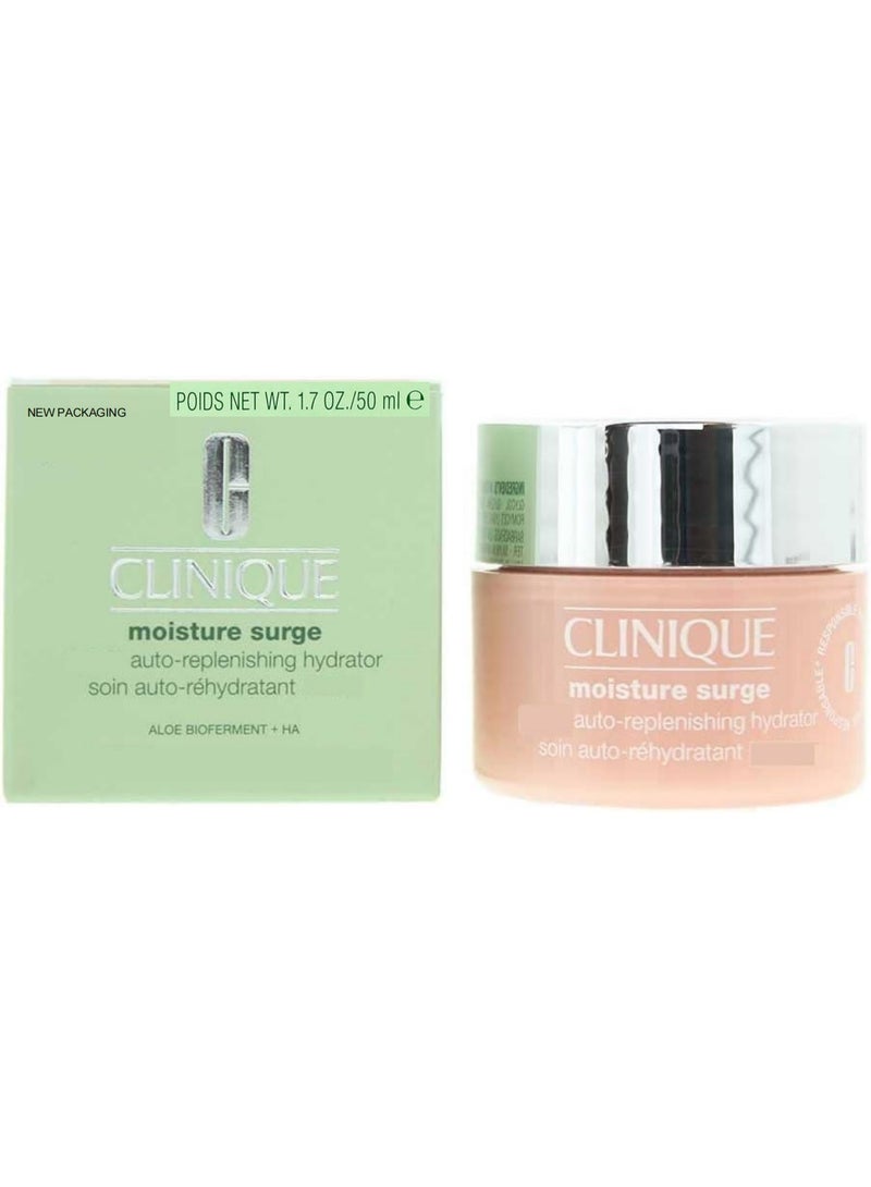 CLINIQUE مرطب الوجه الخالي من الزيت من كلينيك - مرطب تلقائي التجديد مع حمض الهيالورونيك، تخمير الألوة وفيتامينات C + E | مرطب + مرطب، 50 مل - Image 1