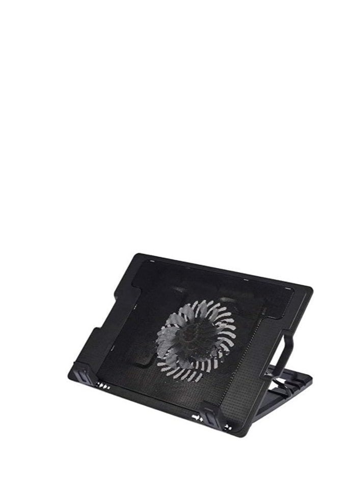 Generic Cooling Pad with Fan, 2 USB Ports and LED Light for Laptop, Notebook, MacBook, Black  - Image 3