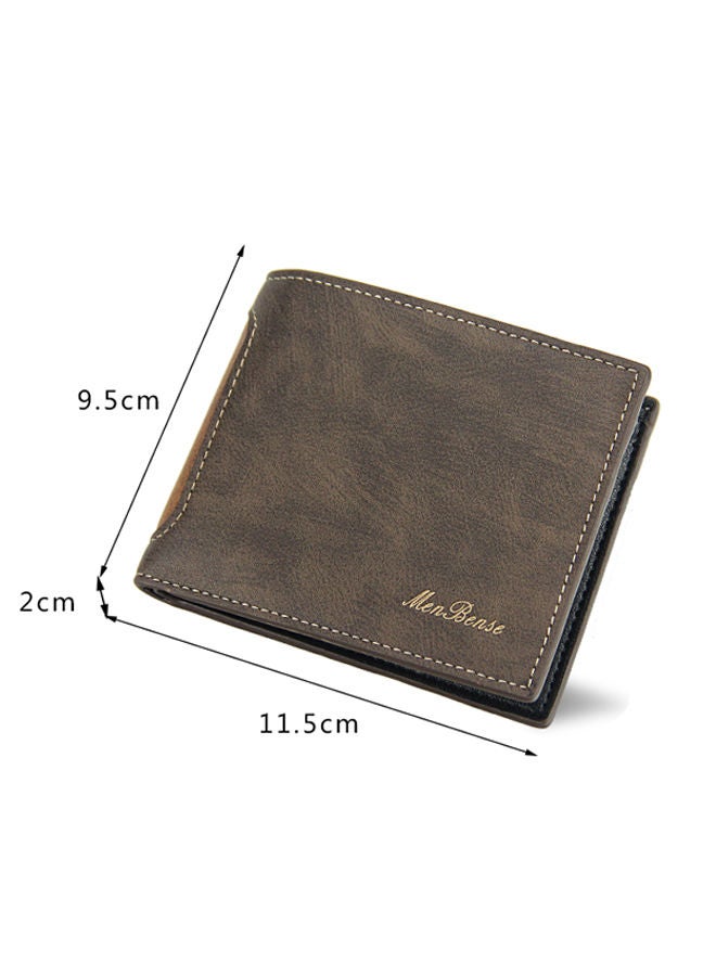 MenBense Retro Classic Men's Leather Bifold Wallet Stylish Card Holder for Business and Commute - Image 4