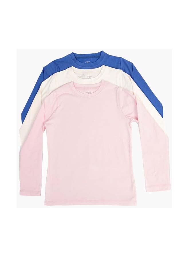 Carina Girls Crew Neck Long Sleeve shirt pack of 3 