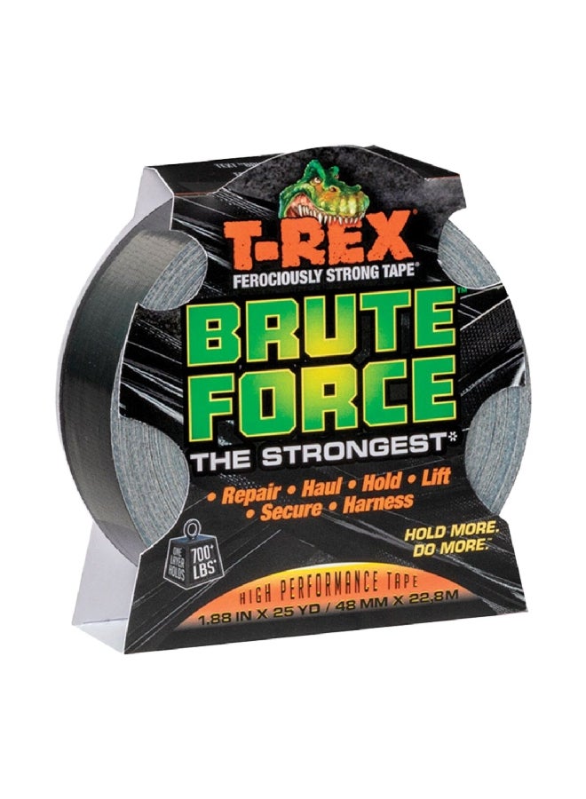 T-Rex Ferociously Strong Brute Force Duct Tape Black 1.88 Inch x 25 yard - Image 1