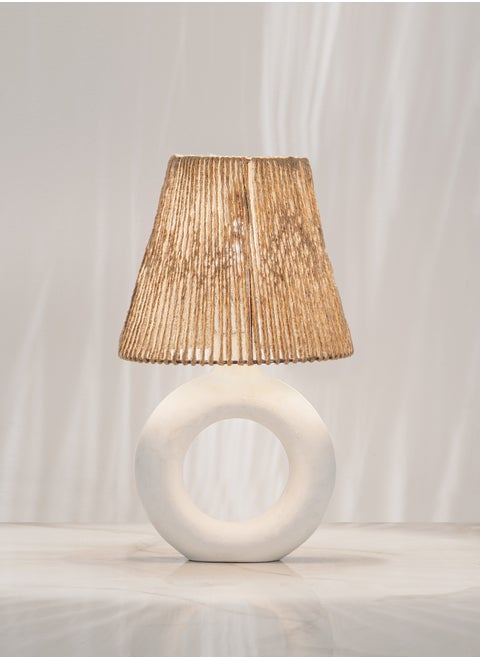 Ciambella White Table Lamp - Brown