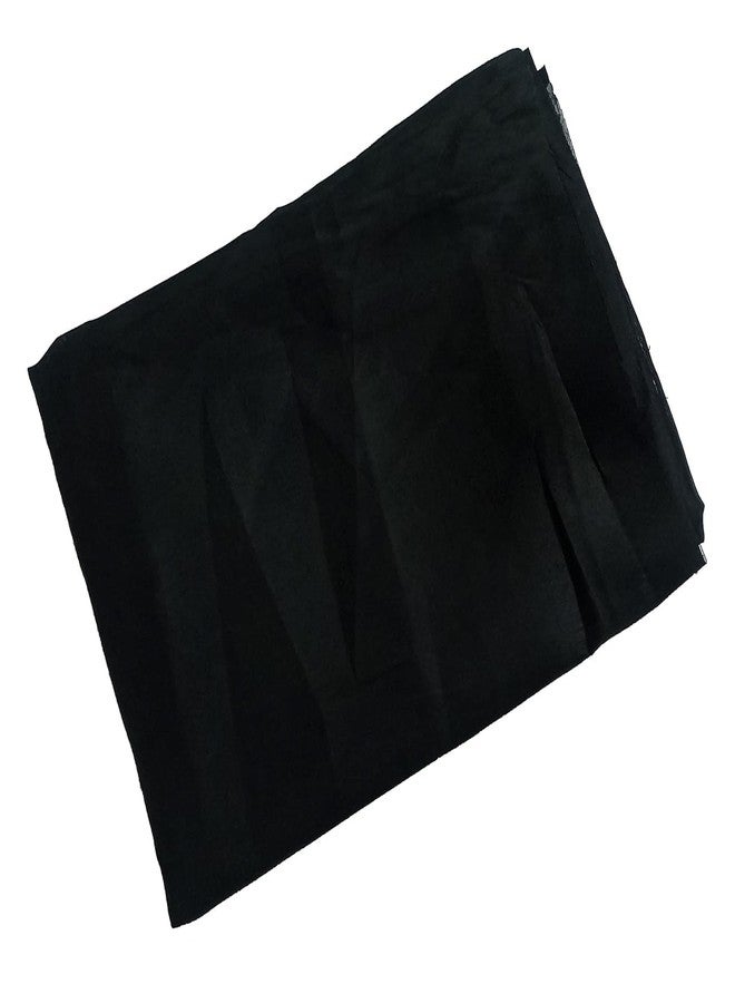 PS SHEVIN Aasan 1.25 Meter Kala Black Pooja Aasan Cloth for Mandir| Kala Cotton Chowki Kapda | Best for Shani Puja Cloth | Worship Mat for Home Temple |RB198 - Image 2