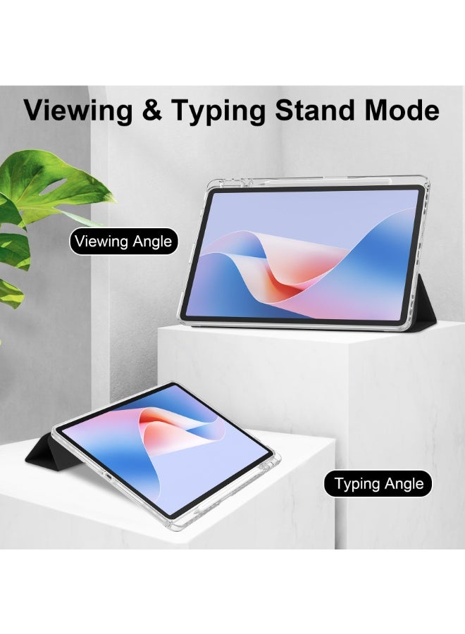 for HUAWEI MatePad 12X Case Cover, Triple Fold Y-shaped Design, Multi Angle, Leather Tablet Cover With Pen Slot, Automatic Wake-up/sleep, Black - Image 2