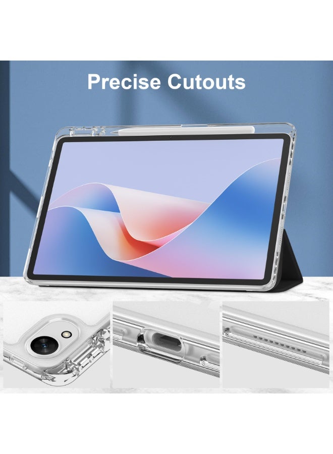 for HUAWEI MatePad 12X Case Cover, Triple Fold Y-shaped Design, Multi Angle, Leather Tablet Cover With Pen Slot, Automatic Wake-up/sleep, Black - Image 3