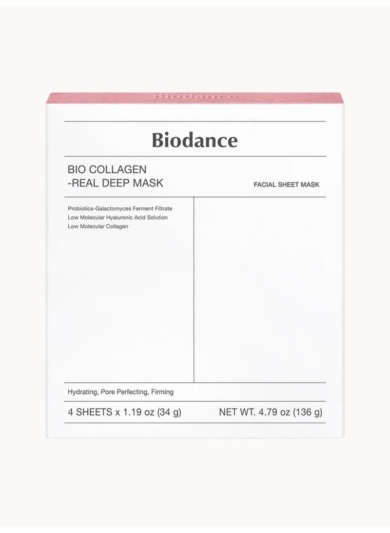 Biodance Bio Collagen Real Deep Facial Sheet Mask – 4 Sheets x 34g - Image 1