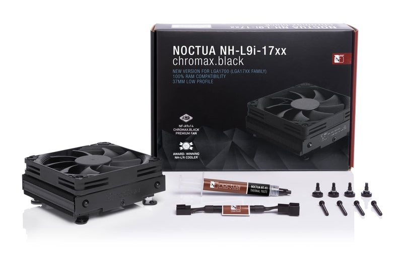 Noctua NH-L9i-17xx chromax.Black, Premium Low-Profile CPU Cooler for Intel LGA1700 and LGA1851 (Black) - Image 4