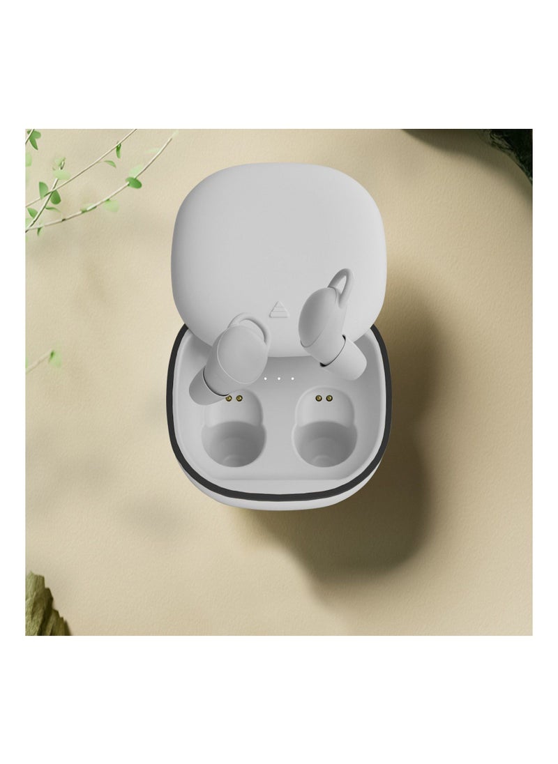 Generic - Wireless Bluetooth Earbuds with Built-In Microphone, Lightweight In-Ear Headphones for Immersive Premium Sound, Includes Charging Case - White - Image 1