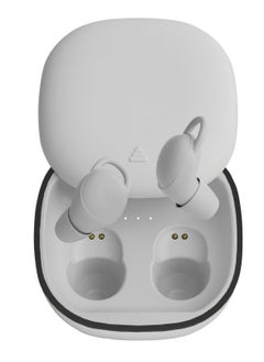 Wireless Bluetooth Earbuds with Built-In Microphone, Lightweight In-Ear Headphones for Immersive Premium Sound, Includes Charging Case - White