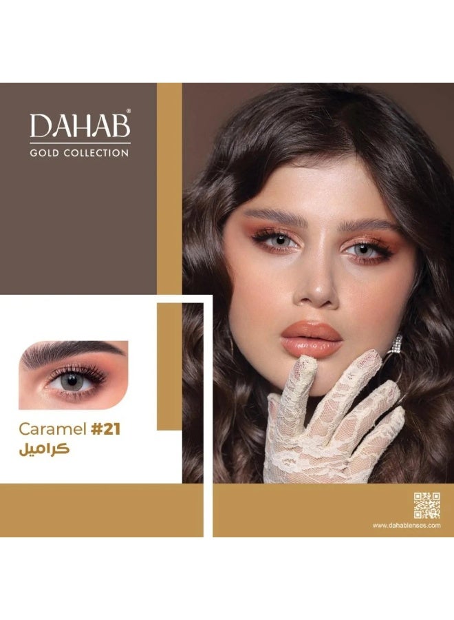 Dahab Contact Lenses, Color (Caramel) #21, for Daily Use - Image 2