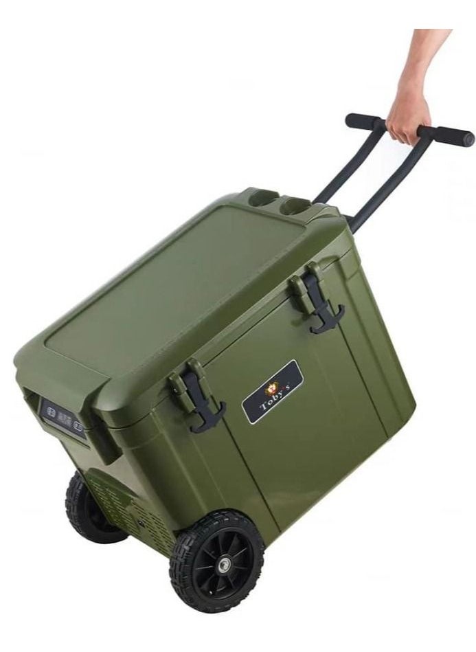 Toby's - Tobys TR-55 Electric Cooler Portable Refrigerator Freezer Compact Fridge freezer Electric Cooler for Car RV Vehicle Boat Home Use Travel Camping Truck Party Picnic Outdoor (55 Liter) - Image 1