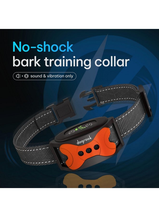 طوق نباح الكلاب من DogRook - طوق ذكي مضاد للنباح قابل لإعادة الشحن للكلاب - طوق مقاوم للماء بدون صدمة للكلاب الصغيرة/المتوسطة/الكبيرة - طوق مضاد للنباح للكلاب بخمسة مستويات حساسية - Image 1