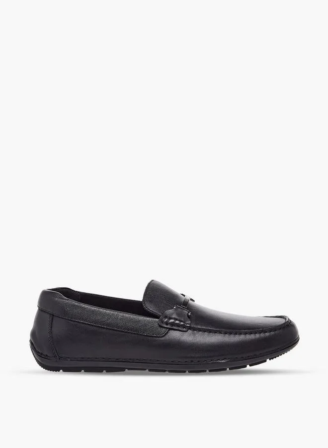 دوتشيني Men Horsebit Accent Leather Loafers