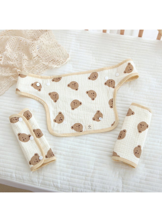 Han Feng 4-layer Chest Slip Towel Class A Strap Slip Towel Shoulder Strap Towel Bite Towel Shoulder Cover Anti-bite Back Towel