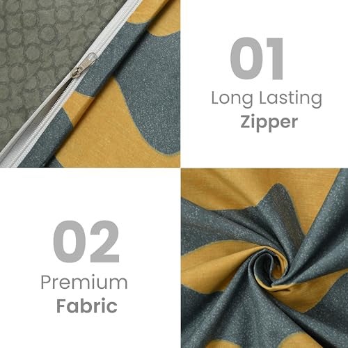 Fresh From Loom Reversible Super Soft Microfiber Cotton Single Bed Duvet Cover/Comforter Cover/Rajai Cover/Blanket Cover/Quilt Cover with Zipper, (60 x 90 inch, Pack of 1) - Image 5
