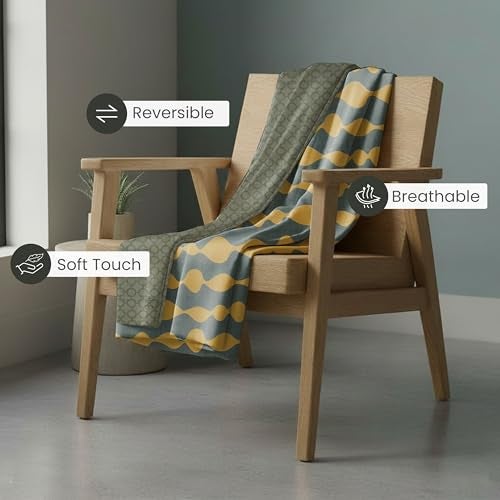 Fresh From Loom Reversible Super Soft Microfiber Cotton Single Bed Duvet Cover/Comforter Cover/Rajai Cover/Blanket Cover/Quilt Cover with Zipper, (60 x 90 inch, Pack of 1) - Image 4