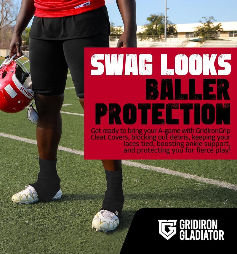 Gridiron Gladiator Cleat Covers - Football Spats - Football Cleat Cover - Cleat Spats for Soccer, Baseball & Softball - Image 2
