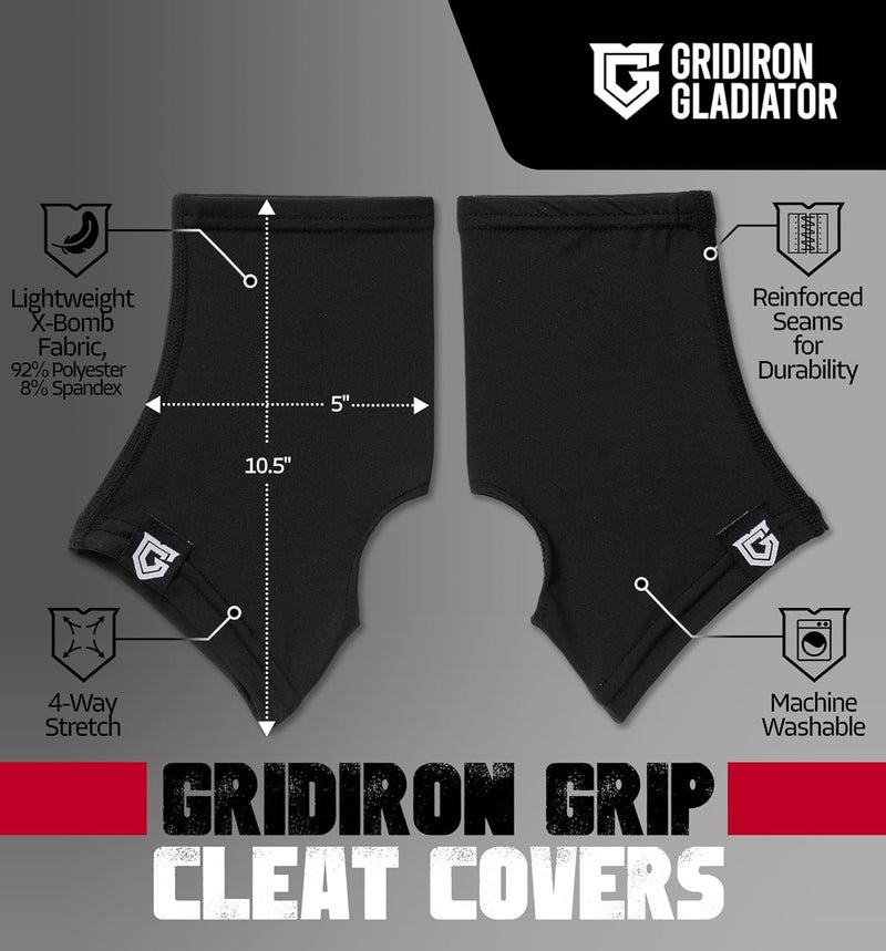 Gridiron Gladiator Cleat Covers - Football Spats - Football Cleat Cover - Cleat Spats for Soccer, Baseball & Softball - Image 3
