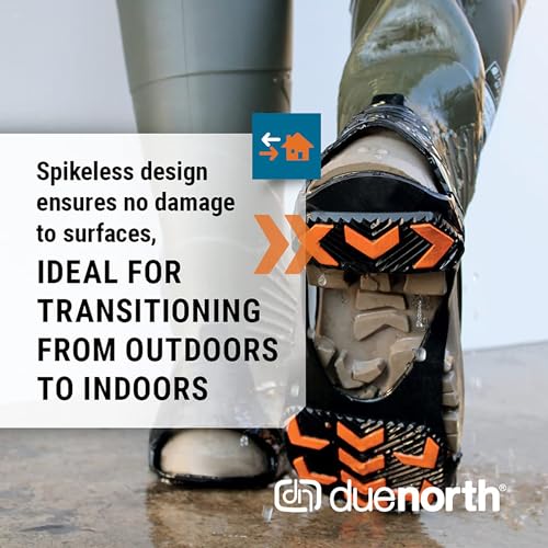 Due North GripPro Spikeless Footwear Traction Aids for Men and Women - For Ice and Snow - Lightweight Full-Foot Rubber Tread - Image 2