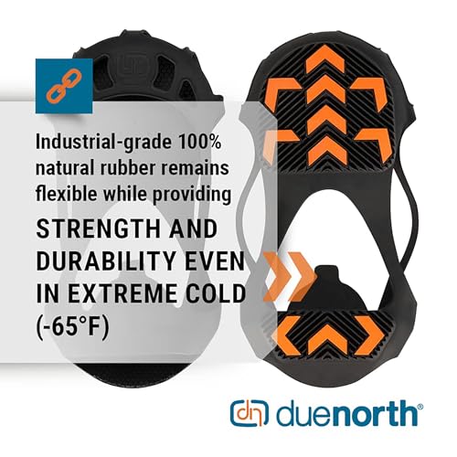 Due North GripPro Spikeless Footwear Traction Aids for Men and Women - For Ice and Snow - Lightweight Full-Foot Rubber Tread - Image 4