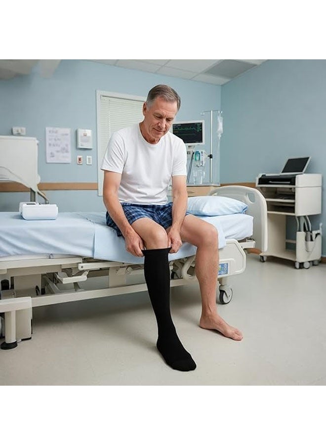 جوارب ضغط متدرجة للنساء والرجال جوارب طويلة للركبة للسفر والمشي لمسافات طويلة والجري - Image 5