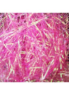 Magic color raffia grass shredded paper silk filler factory wholesale gift box accessories diy material handmade factory direct sales Pink 100g