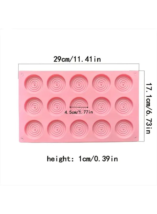 Blue Silicone Spiral Pattern Cookie Maker Set Non Stick Easy Demolding For Holiday Baking - Image 4
